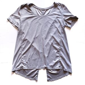 Old Navy Active Top S Small Gray Short Sleeve